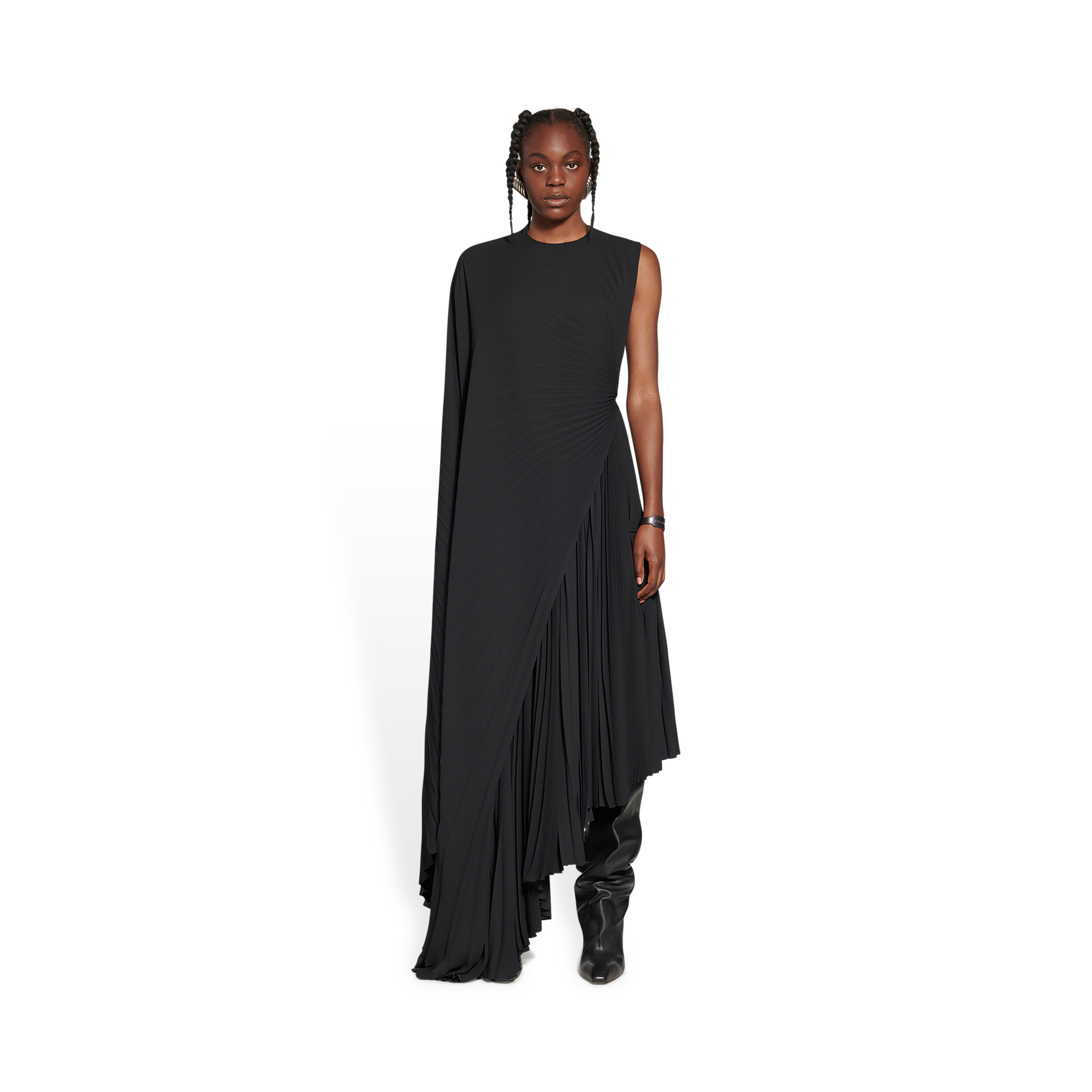 Asymmetric Dress in | Balenciaga US