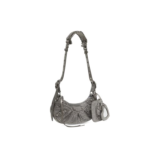 le cagole xs shoulder bag with rhinestones