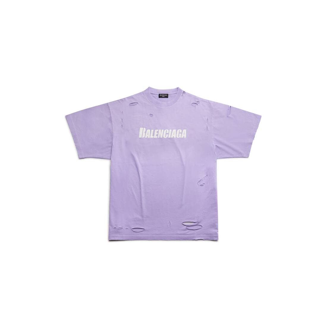 Caps Tシャツ Boxy Fit で パープル | Balenciaga JP
