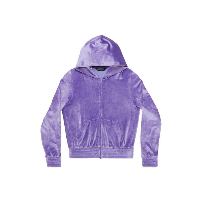 bb paris strass zip-up hoodie fitted