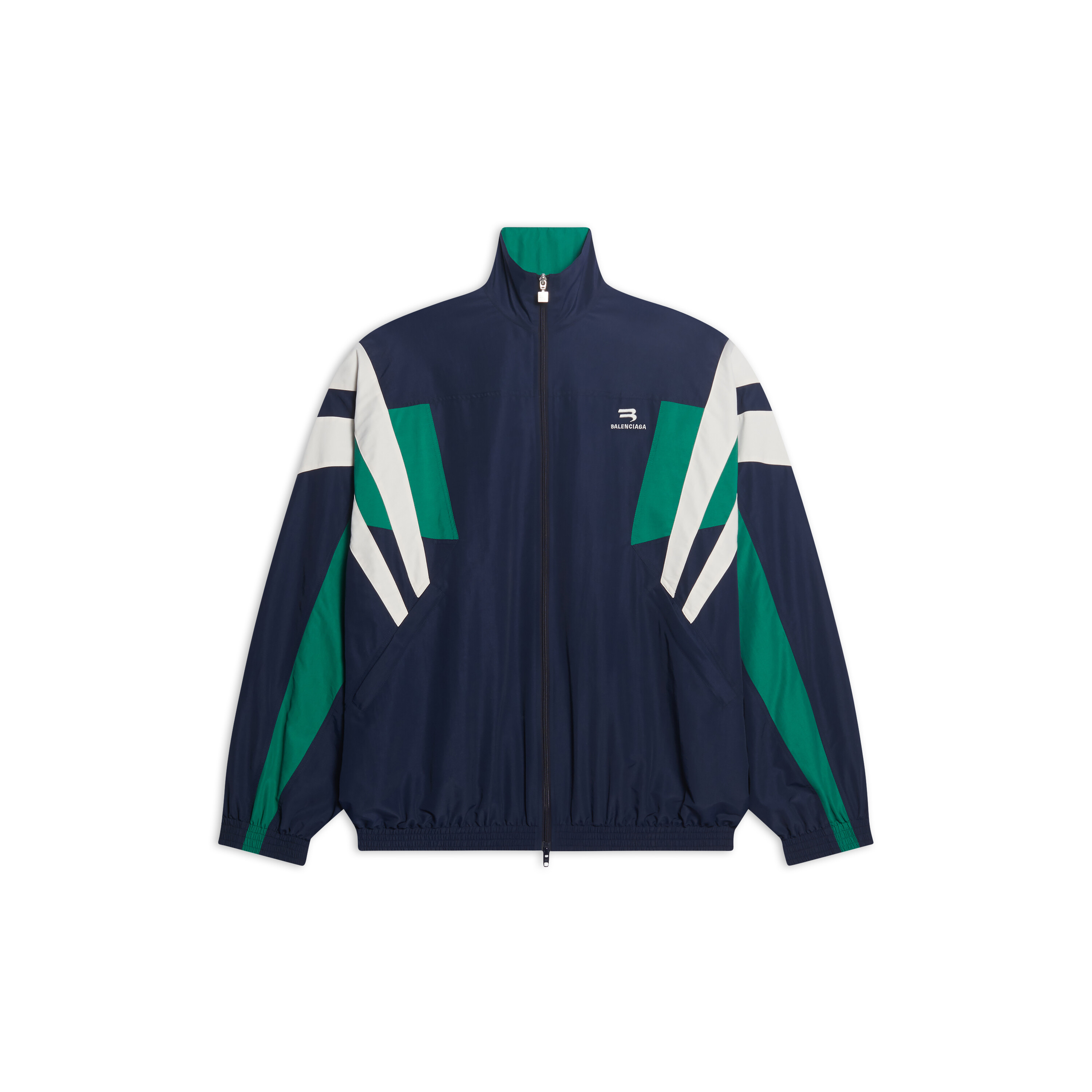 Men's Sporty B Tracksuit Jacket in Blue | Balenciaga US