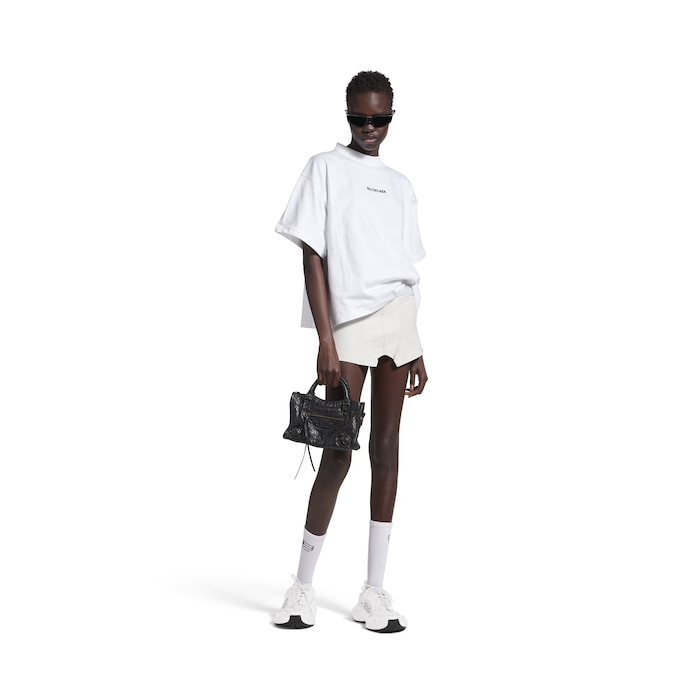 t-shirt cropped balenciaga back