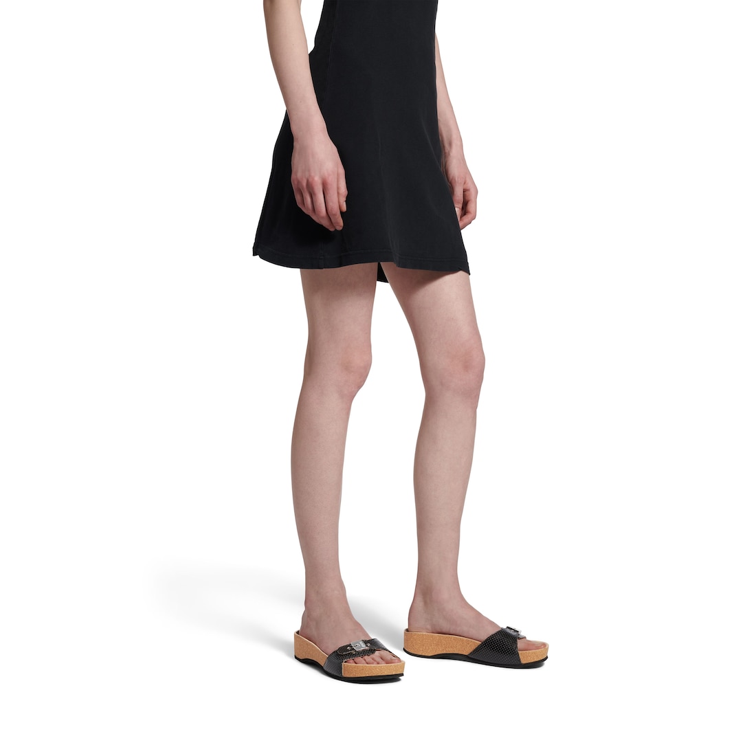 【BALENCIAGA】I Scholl サンダル パンチング加工 ホワイト の ウィメンズ Balenciaga I Scholl サンダル