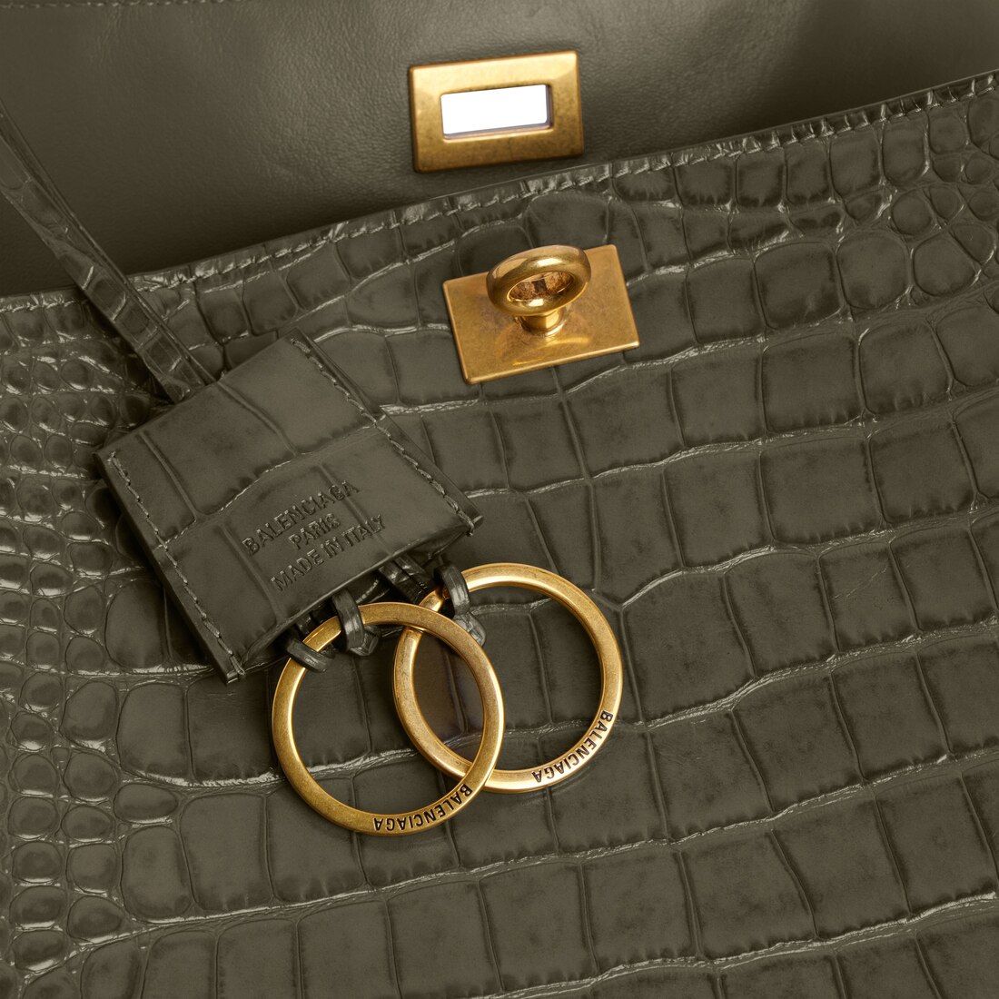 Women's Rodeo Handbag Small in Army Green | Balenciaga US