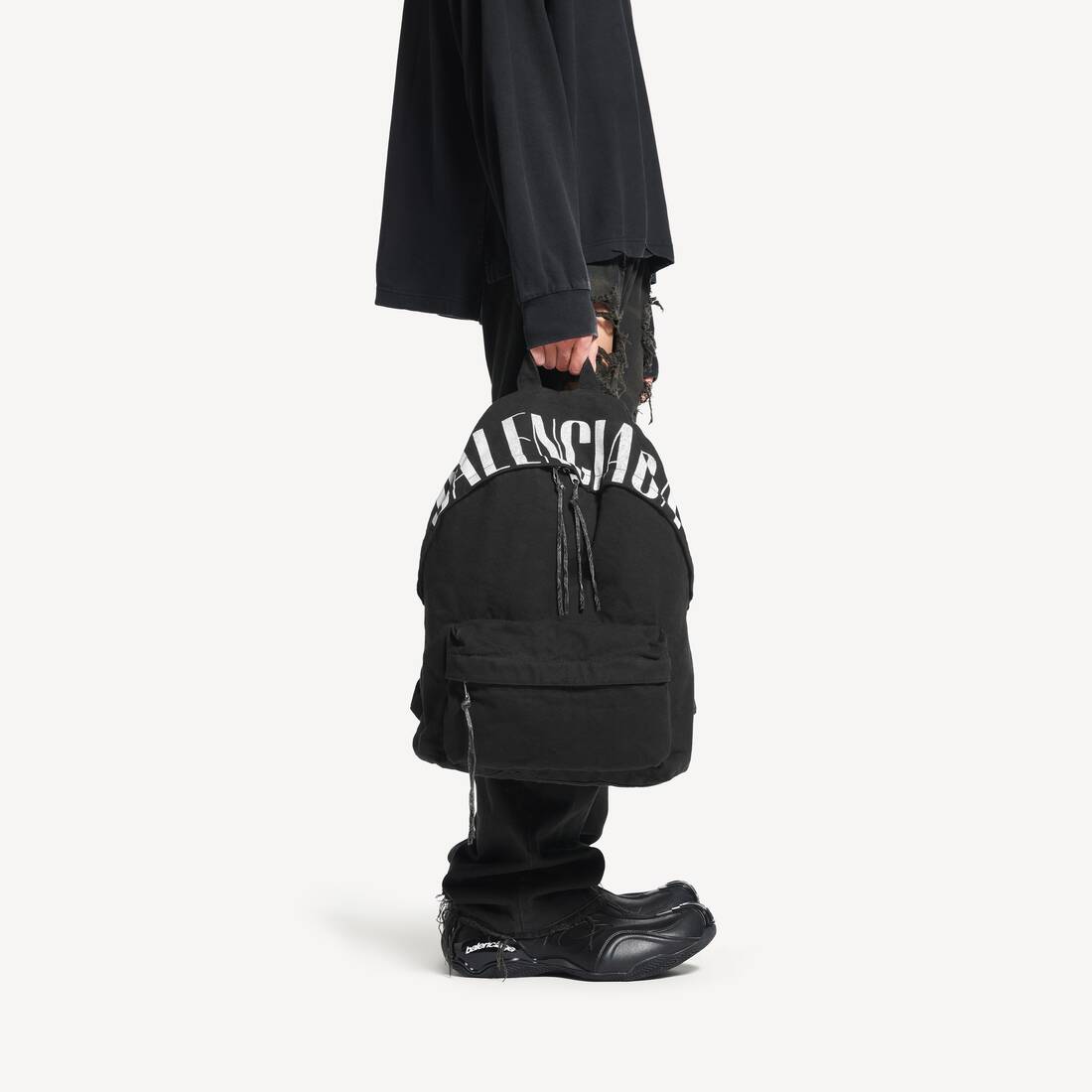Men's Editor Backpack in Black/white