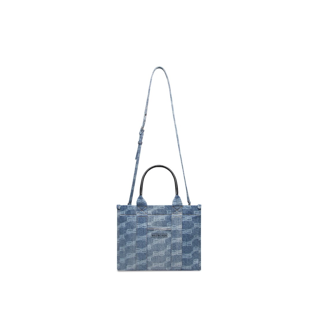 Balenciaga Hardware logo-print Denim Tote Bag - Farfetch