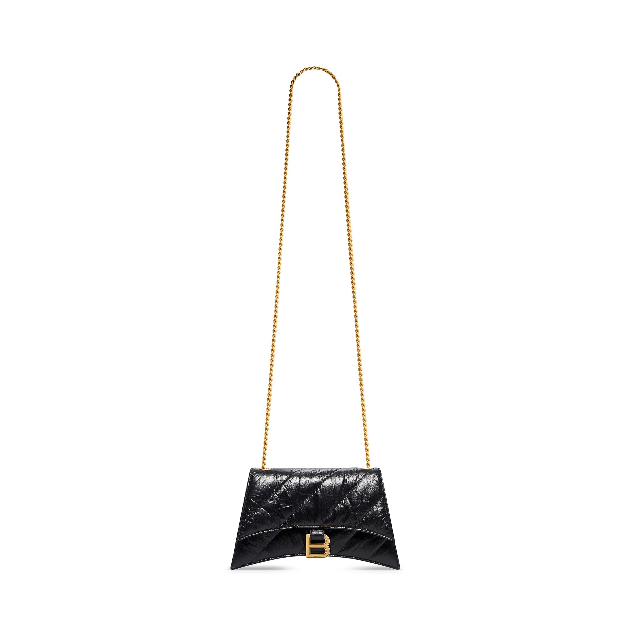 Balenciaga Crush XS Chain Bag Quilted - Black - Woman - Calfskin