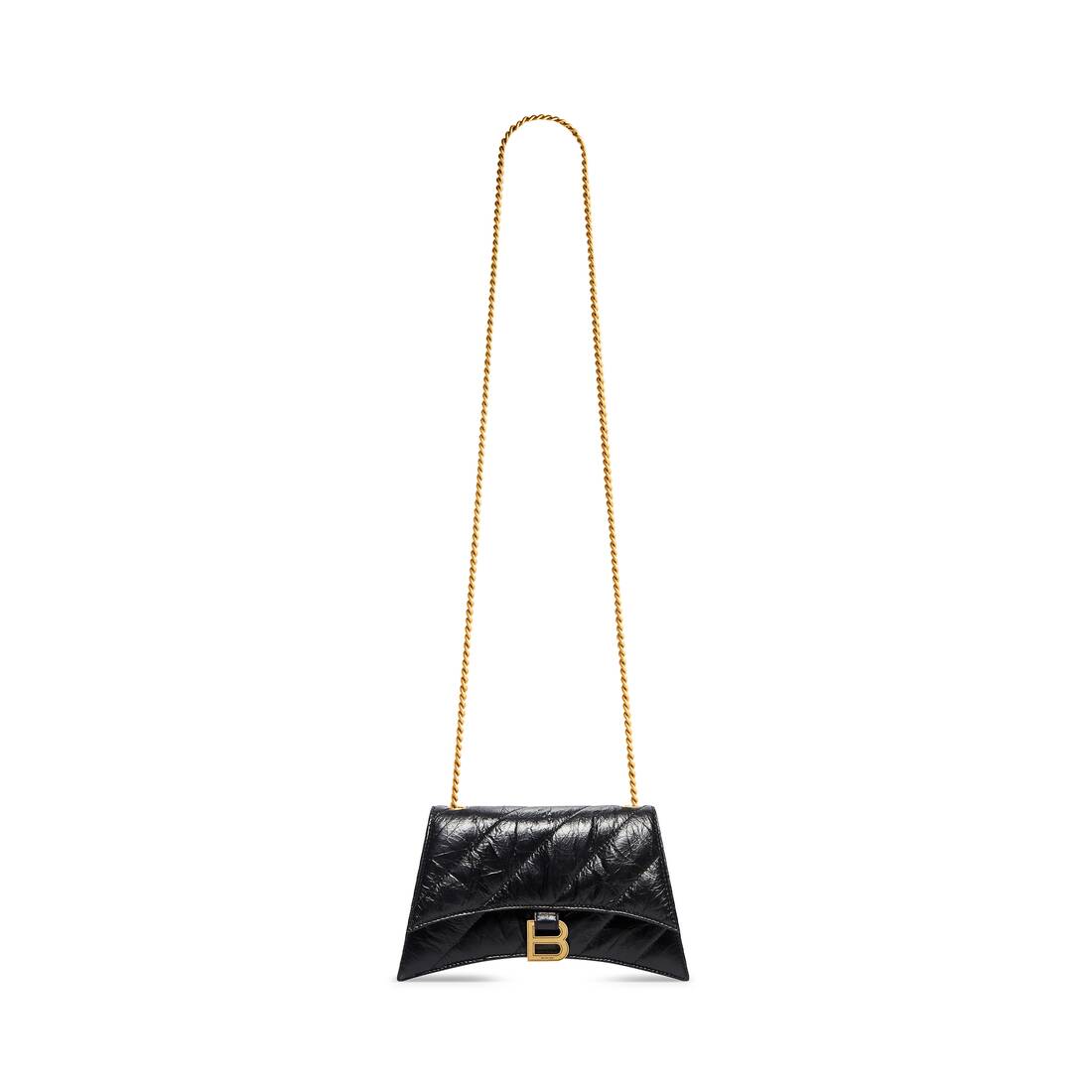 Buy Black Leather Quilted Chain Shoulder Bag from Next USA