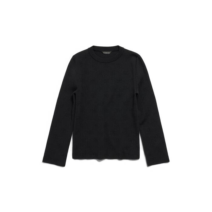 bb allover cropped sweater