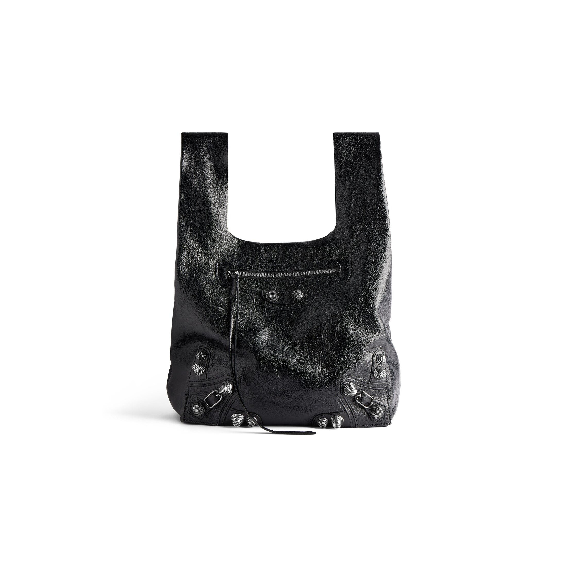 Balenciaga Le Cagole Shopper Bag - Black - Man - Lambskin