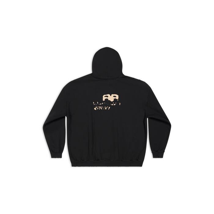 hand-drawn bb icon hoodie large fit