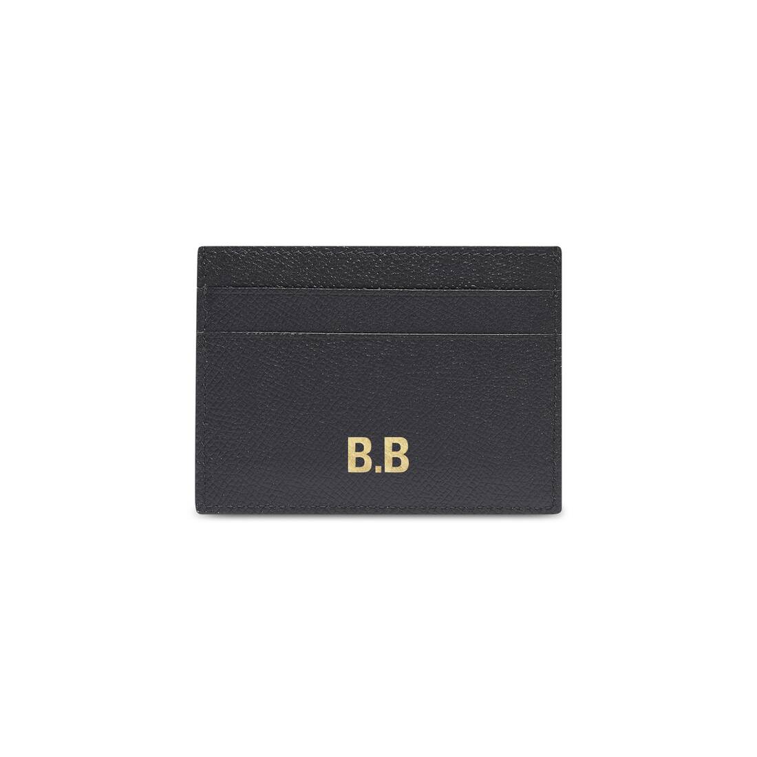 Balenciaga Business Card Holder 505238 Black Leather with Box Free Shipping