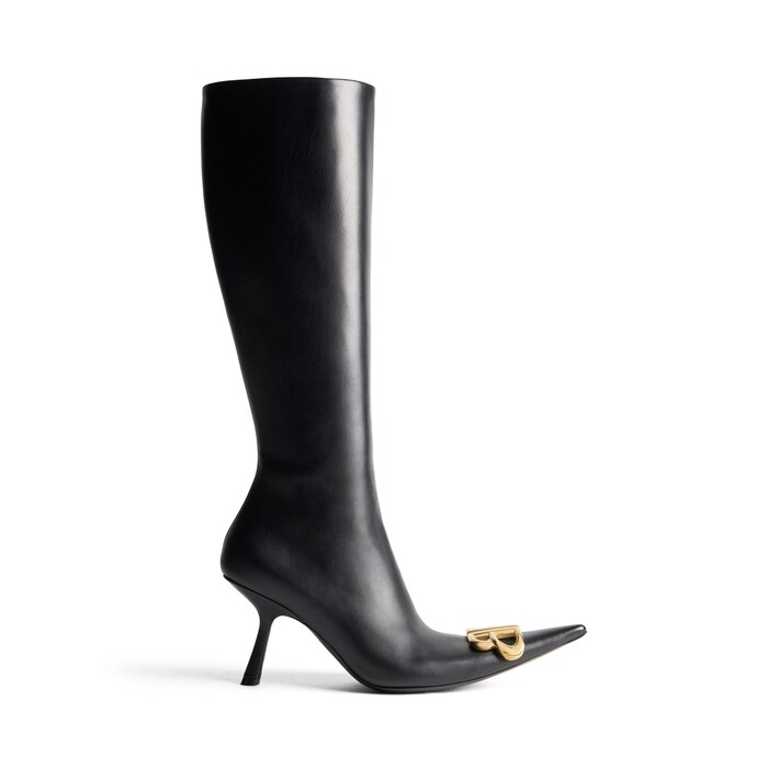 Balenciaga Tiaga Slanted-heel Ankle Booties In Black