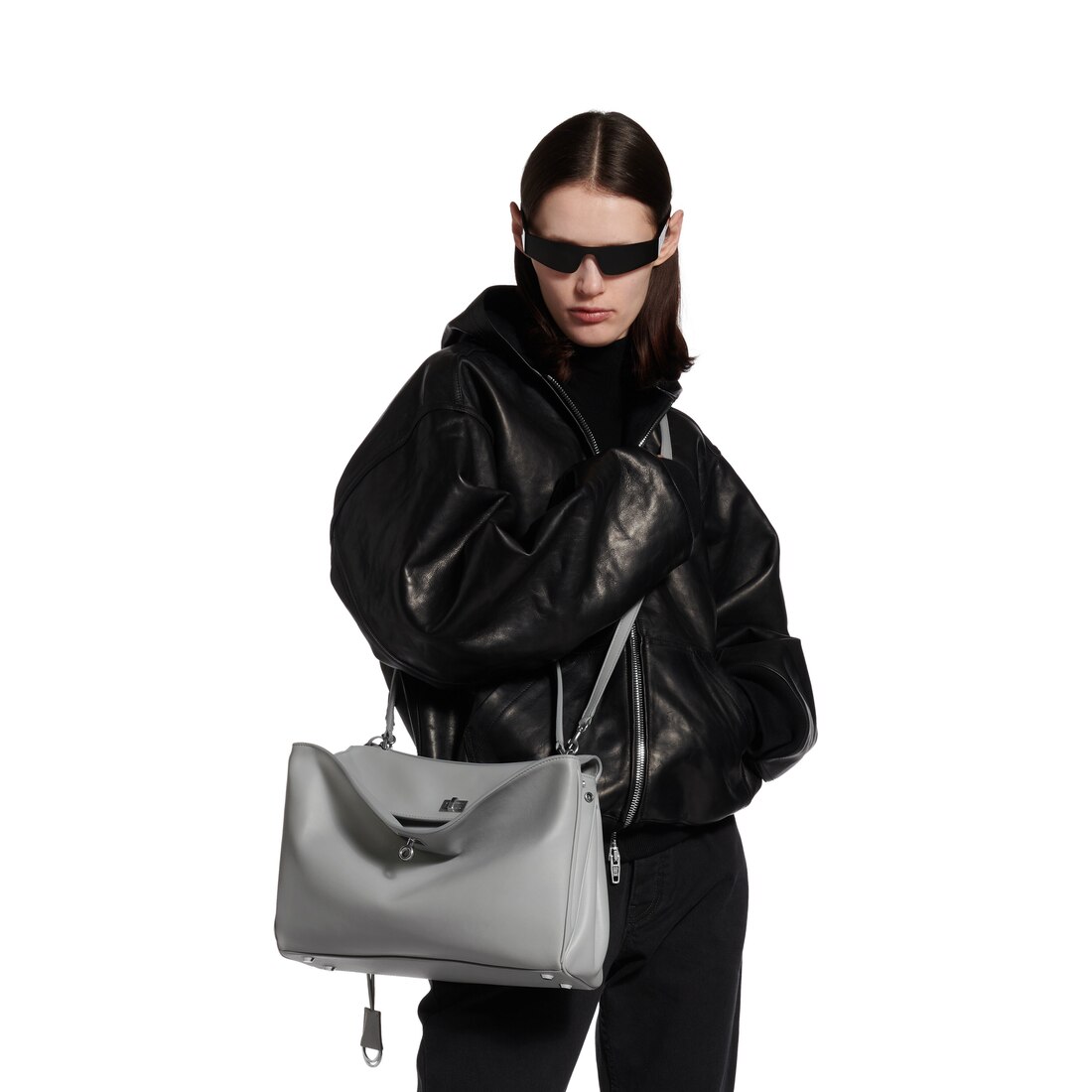 Women's Rodeo Handbag Medium in Cloud Grey | Balenciaga US