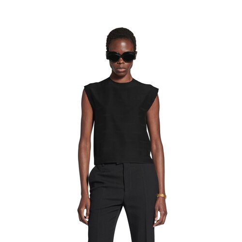 license sleeveless t-shirt