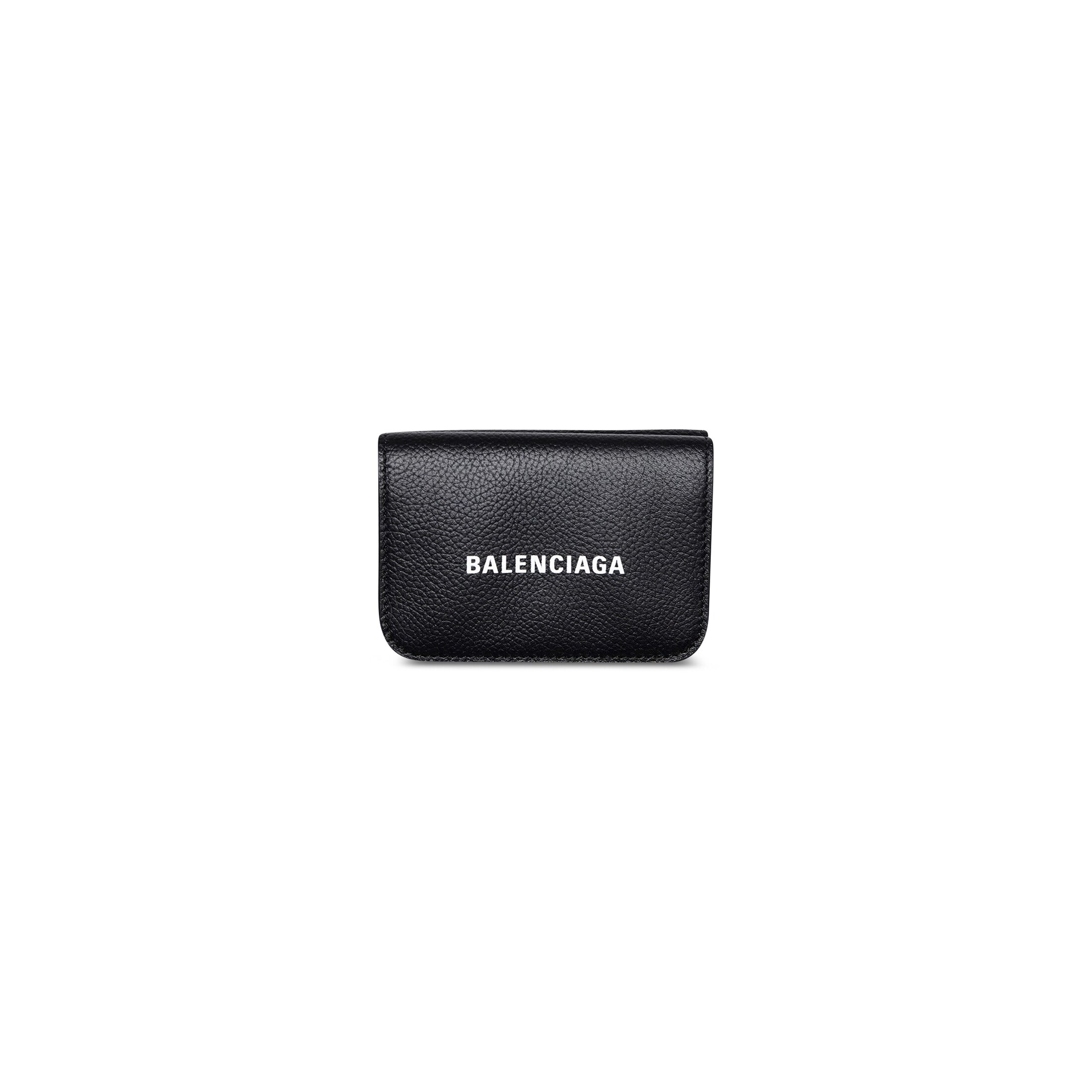 Balenciaga Cash Mini Wallet - Black - - Calfskin