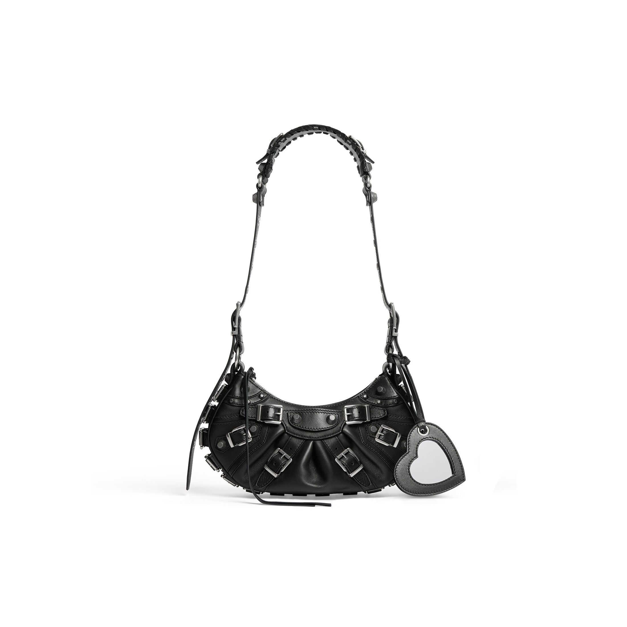 Balenciaga Le Cagole XS Shoulder Bag With Buckles - Black - Woman - Calfskin