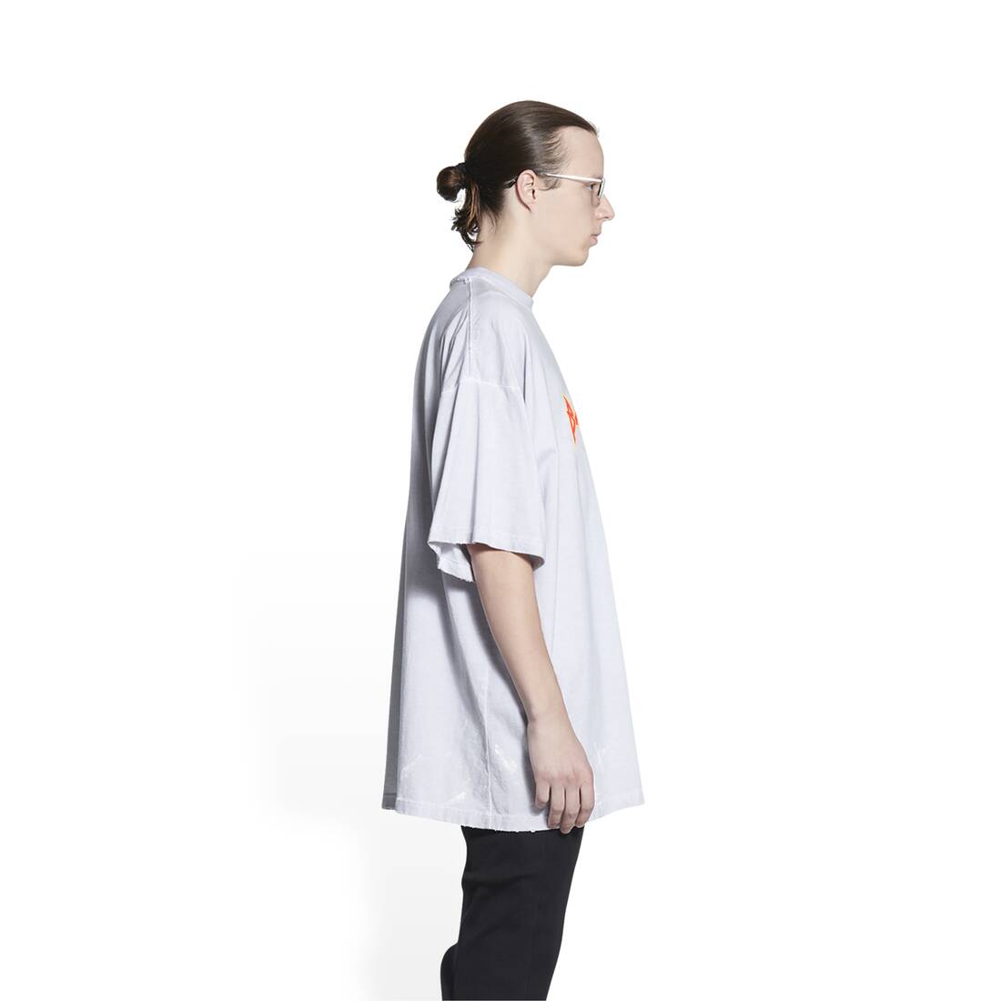 Men's Metal T-shirt Oversized in White | Balenciaga AU