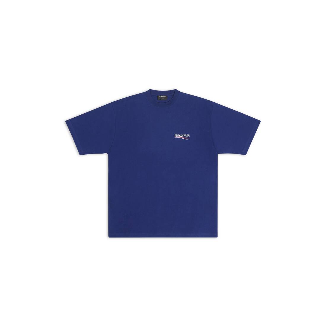ブルー の メンズ Political Campaign ラージフィット Tシャツ