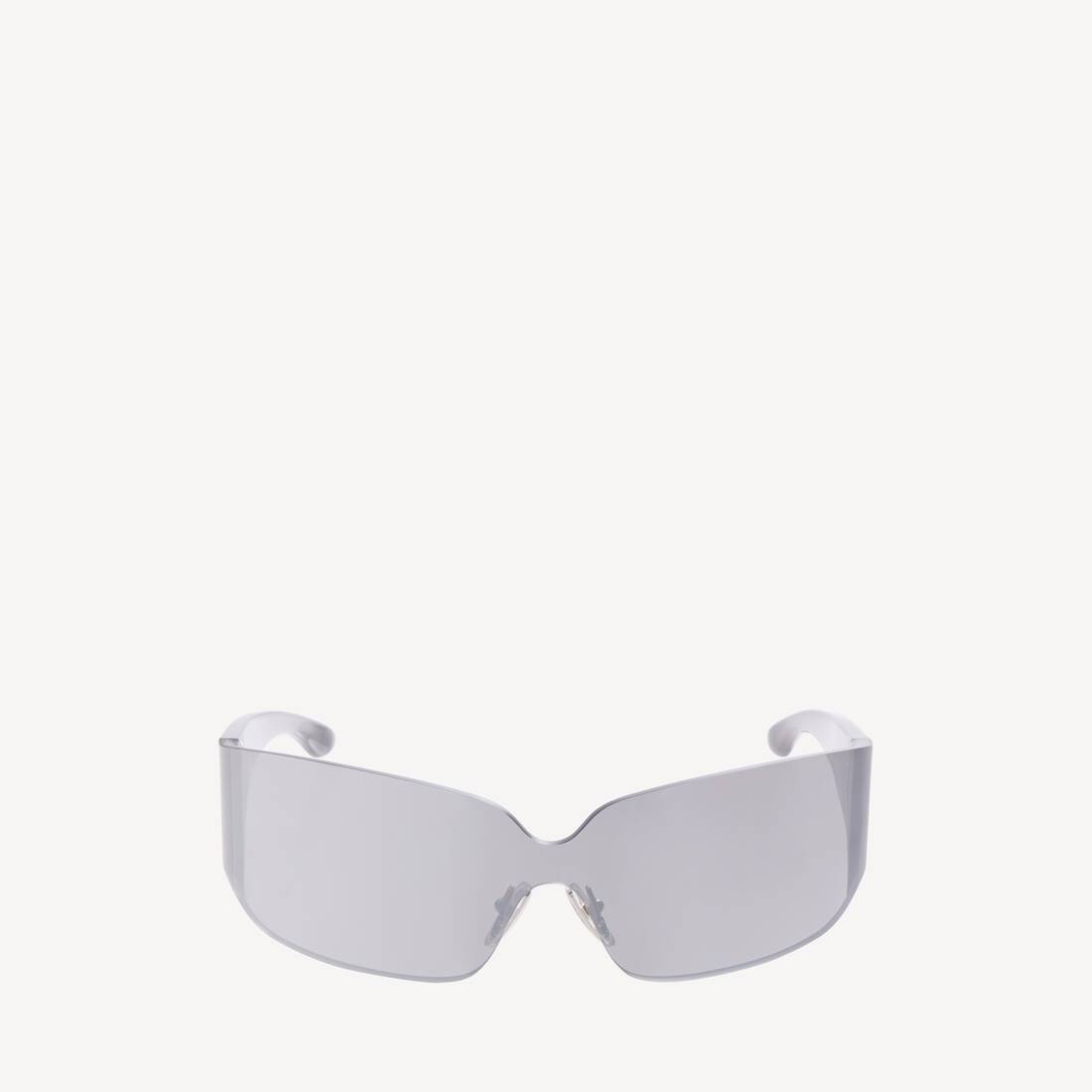 Mono Square Sunglasses in Silver Balenciaga US - Main Image