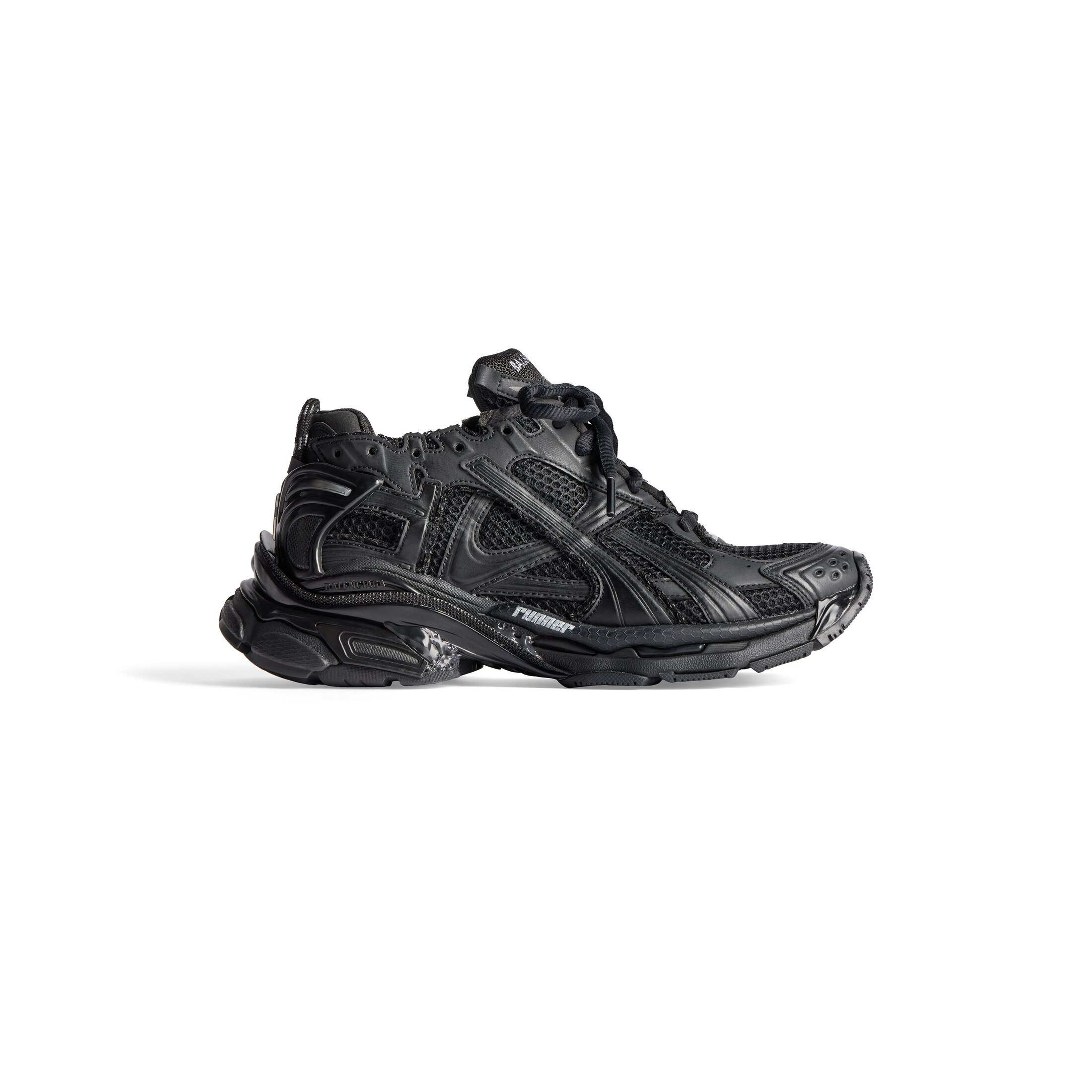 Balenciaga Runner Sneaker - Black - Man - 41 - Polyurethane, Polyester