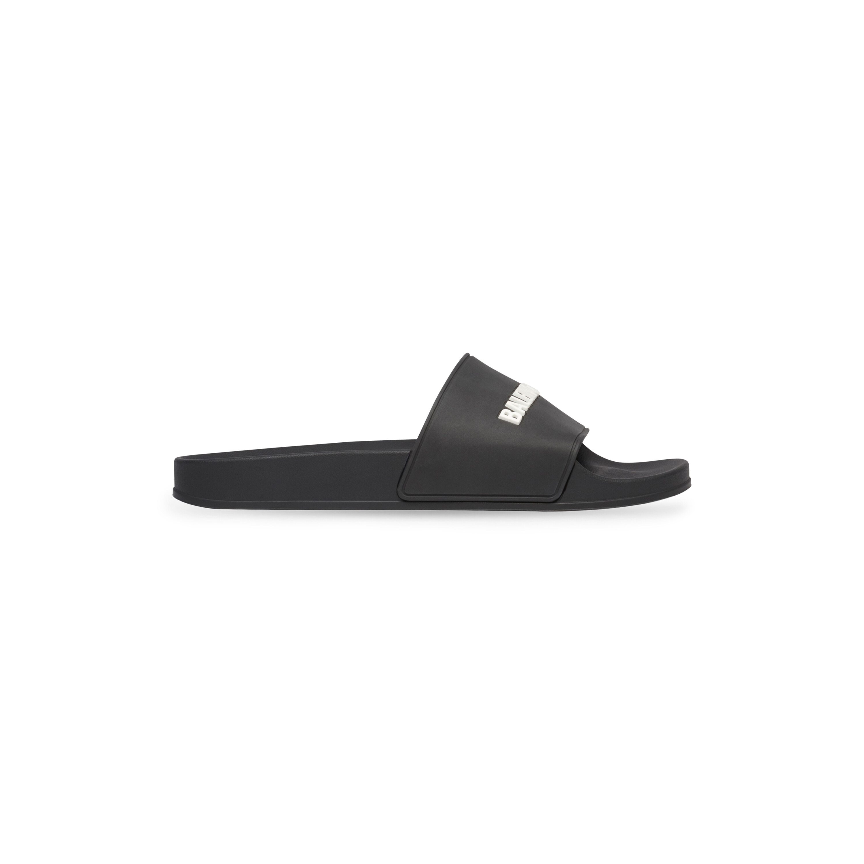 Men s Pool Slide Sandal in Black white Balenciaga NL