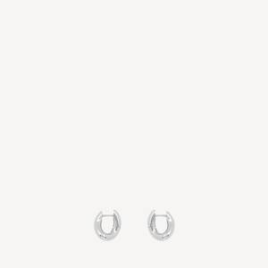 Women's Loop Xxs Earrings in Silver Balenciaga US