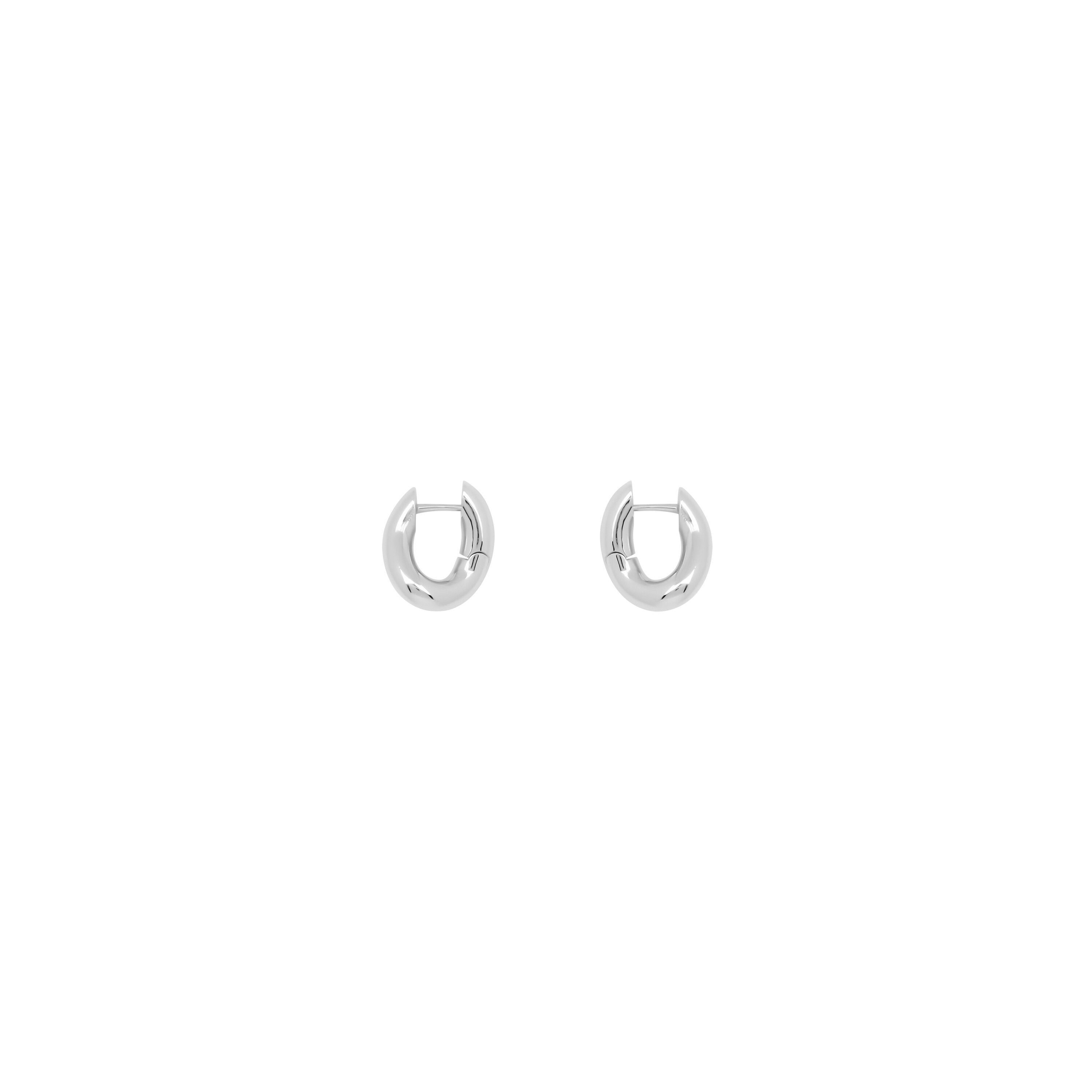 Balenciaga silver hoop earrings Clearance