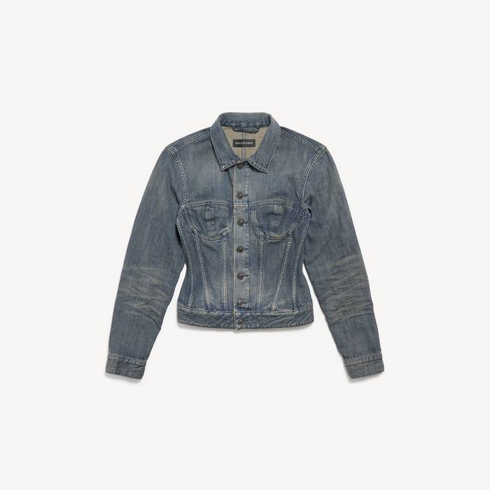 corseted denim jacket