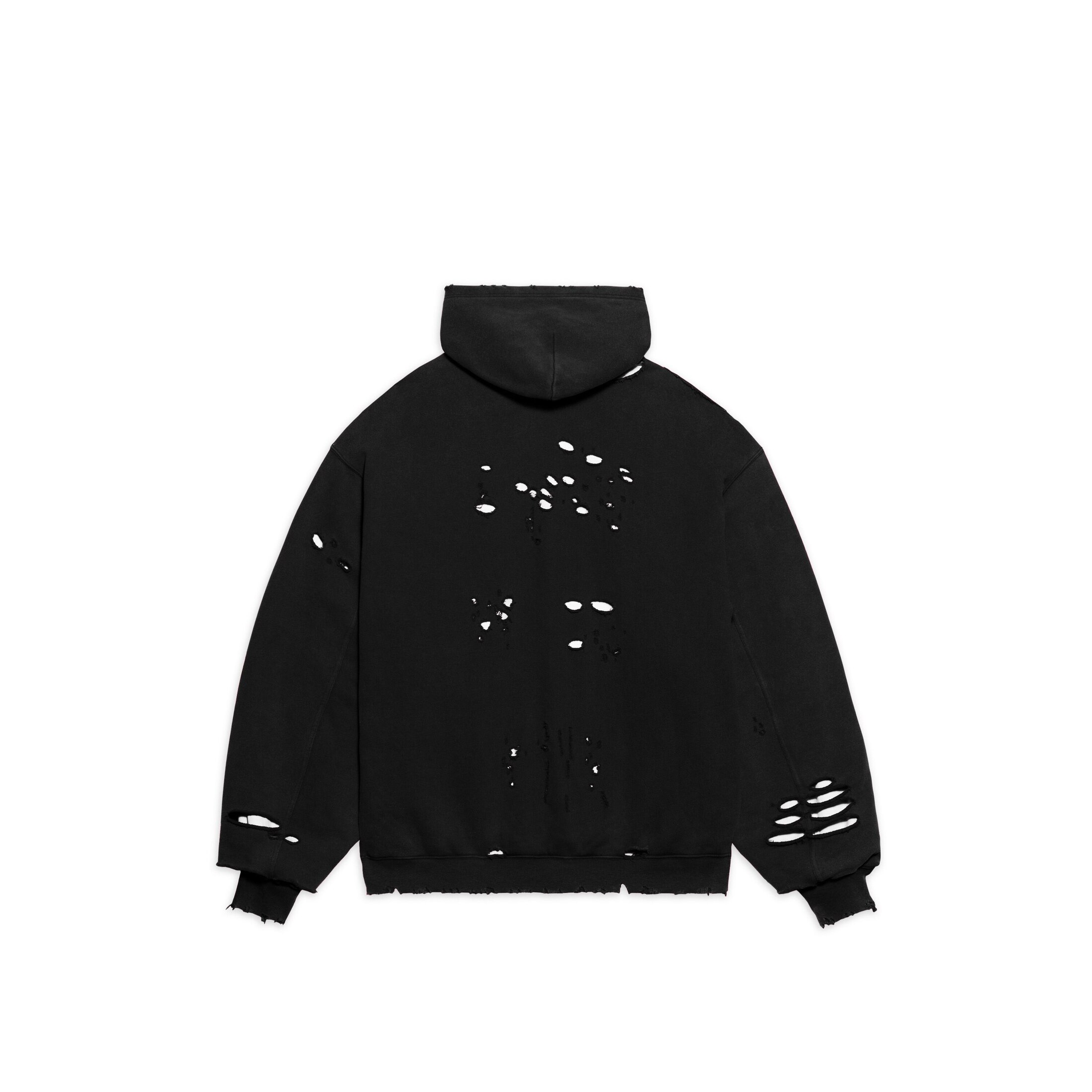 balenciaga destroyed hoodie