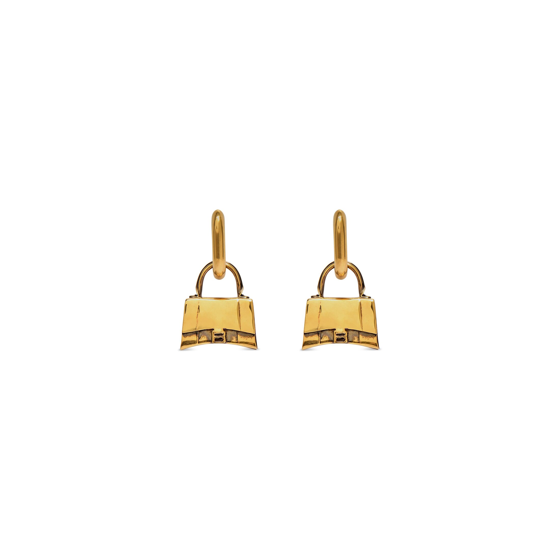 Balenciaga Bag Earrings - Gold - Women's - Bronze, Brass