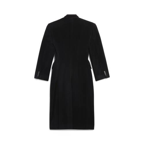 Women's Cinched Coat in Black | Balenciaga US
