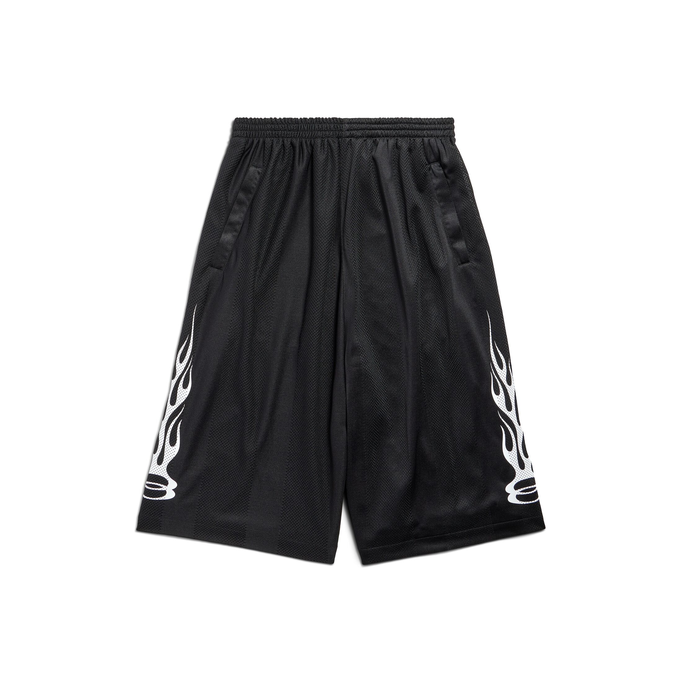 Balenciaga Burning Unity Baggy Shorts - Black - Men's - - Polyester