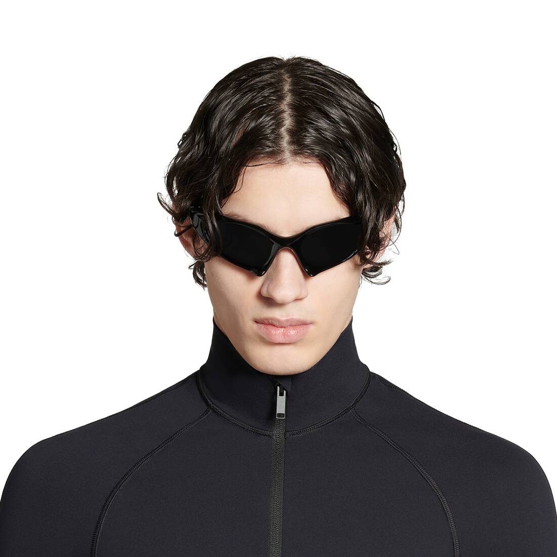 Men Balenciaga Balenciaga Narrow Cat Eye Sunglasses Mono Rectangle