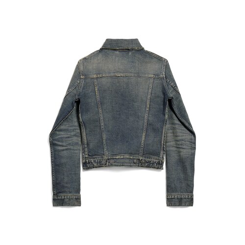 ruched denim jacket