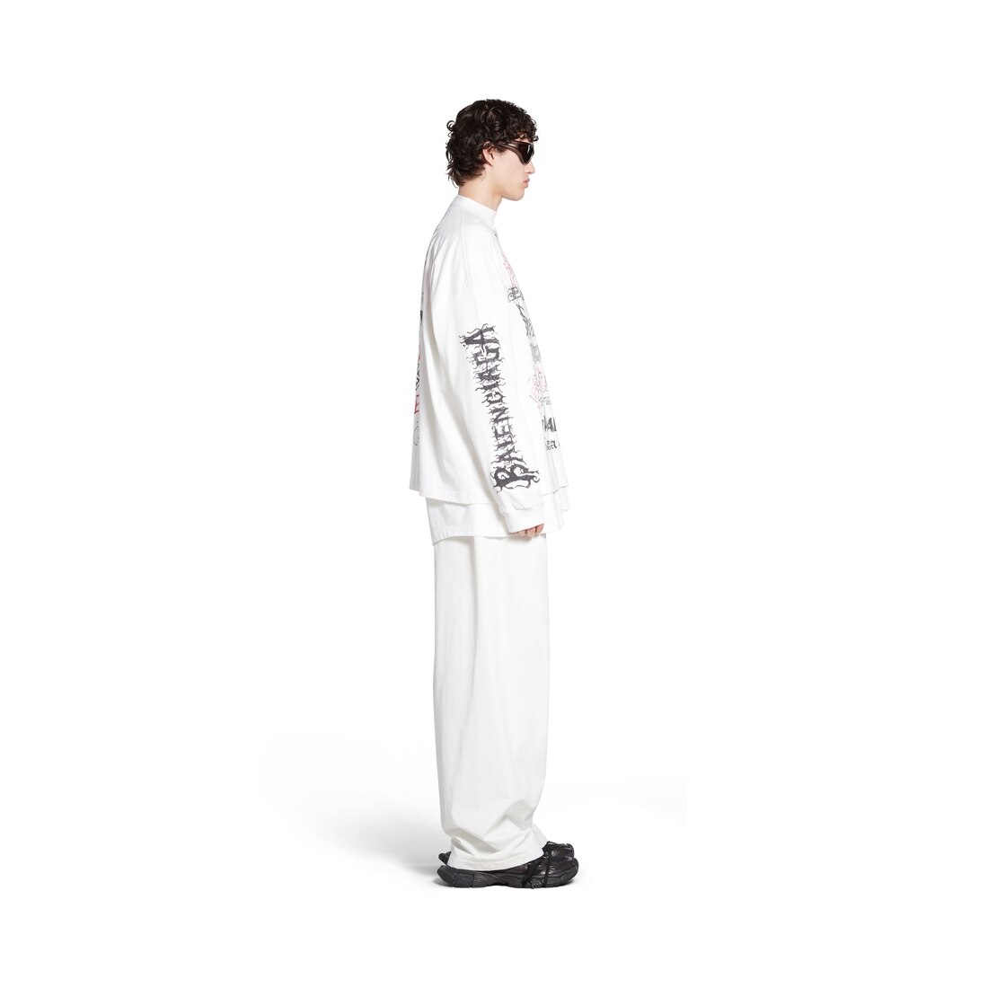 Balenciaga white long on sale sleeve