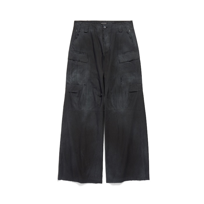 pantaloni cargo flared