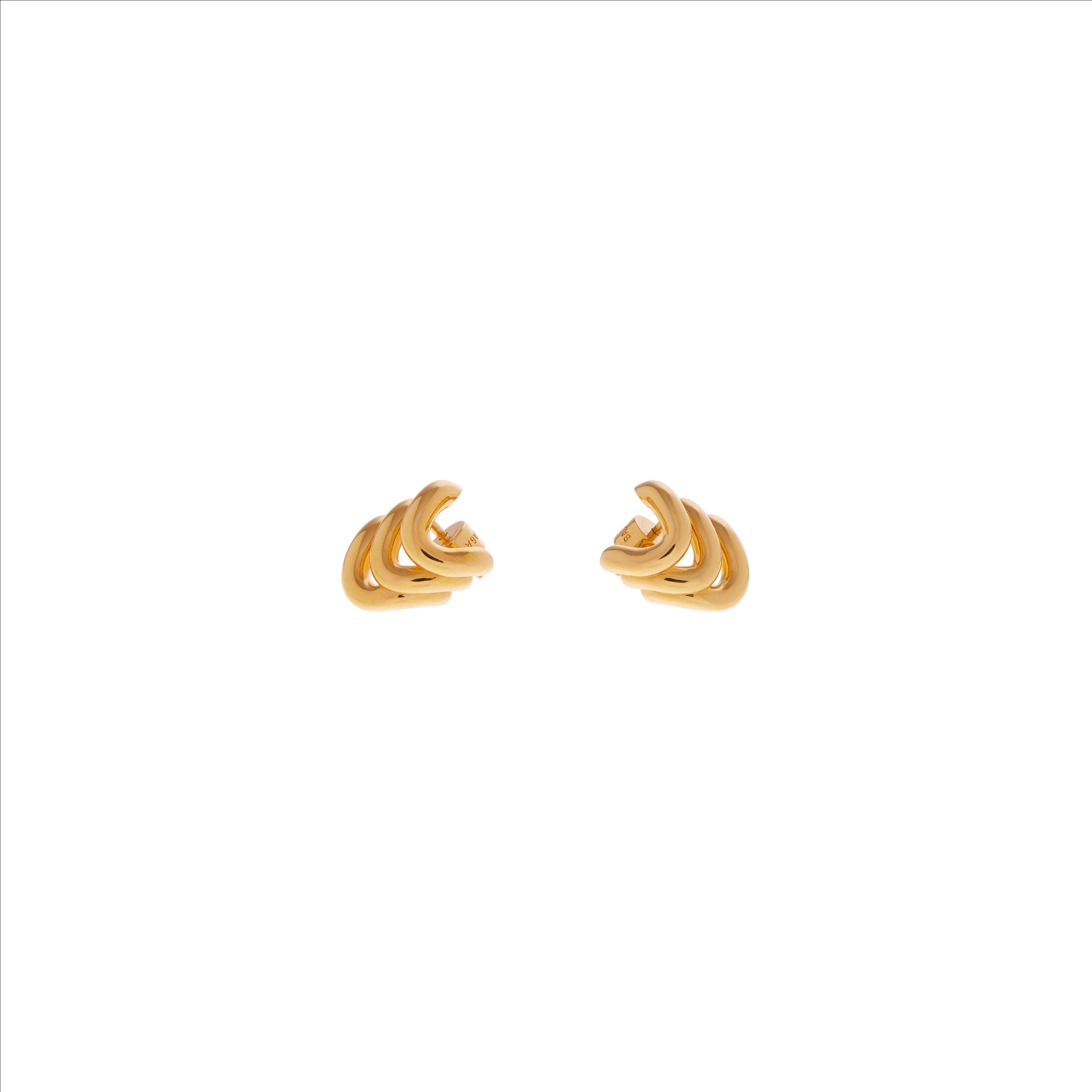 Balenciaga Loop Trio Earrings - Gold - Women's - Brass