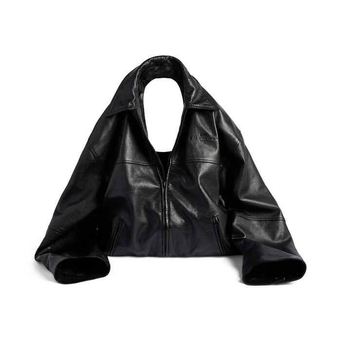 garde robe leather jacket bag