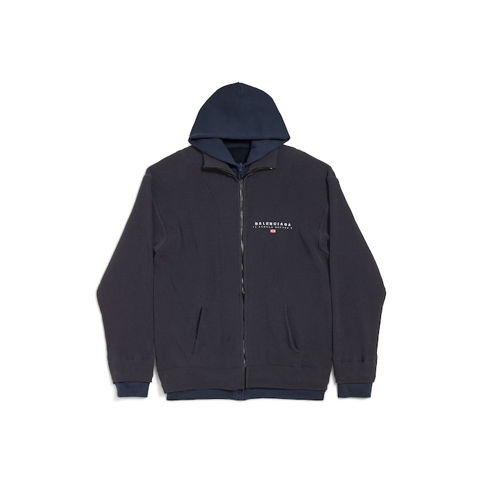 hybrid zip-up cardigan