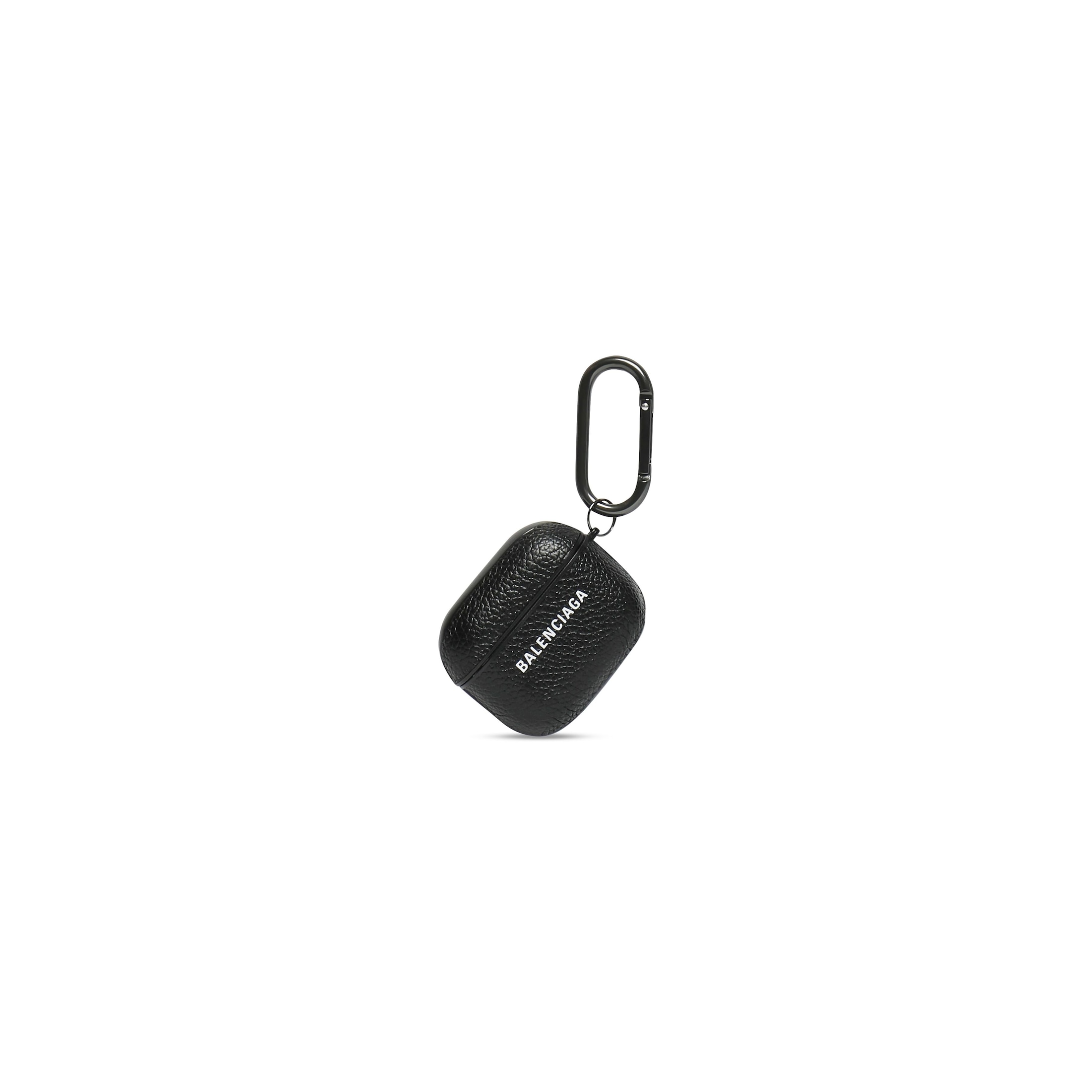 Balenciaga Cash Hard EarPods Case - Black - Man - Calfskin