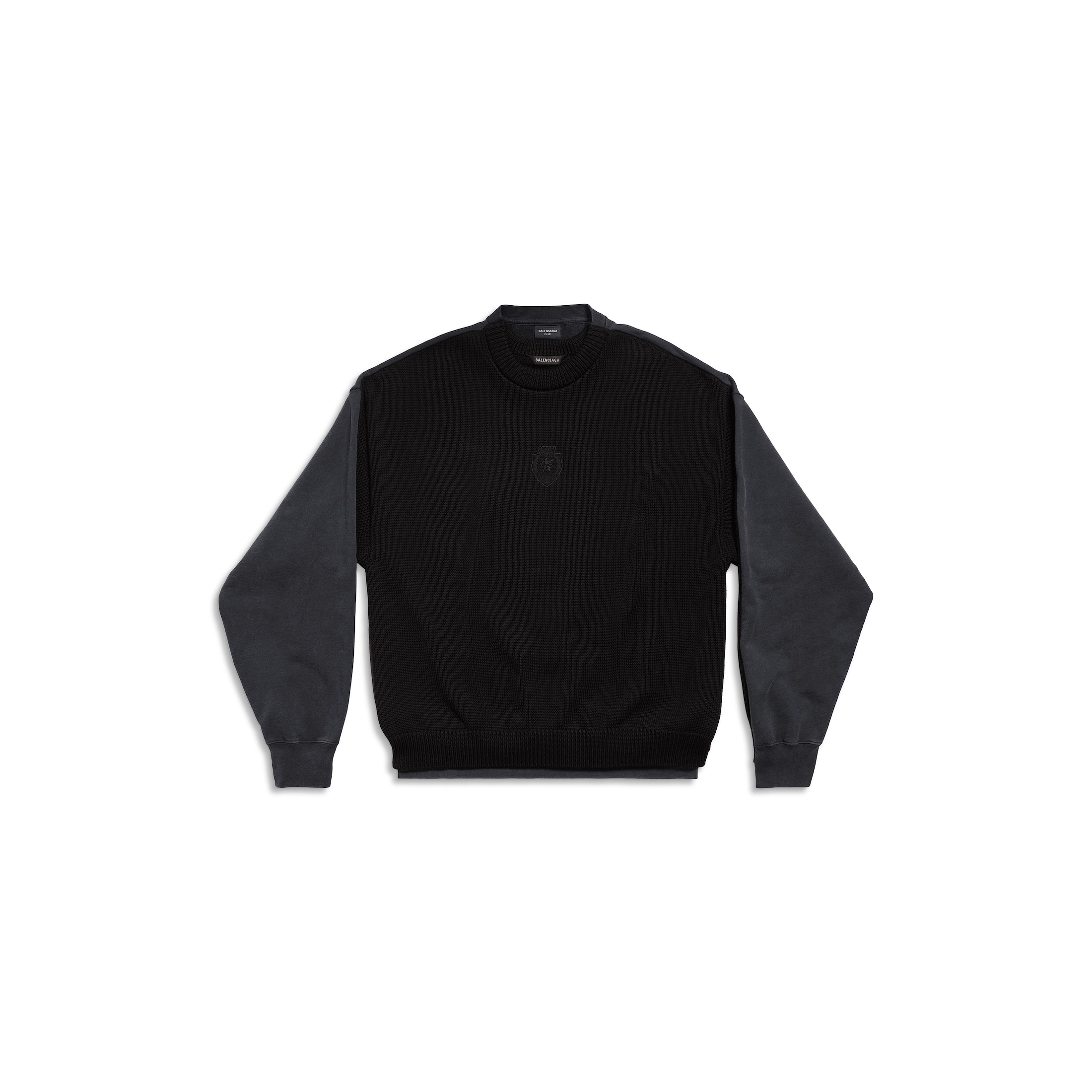 Balenciaga Political Campaign Hybrid Sweater - Black - Man - 2 - Cotton