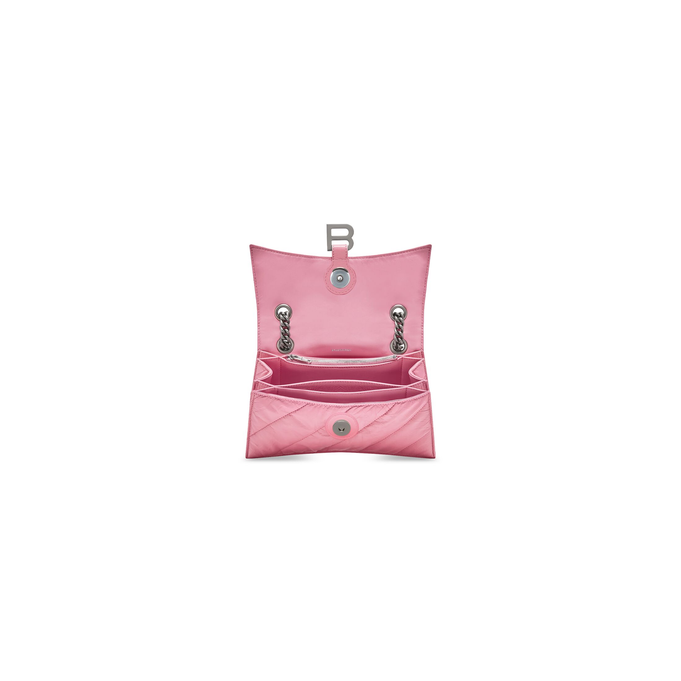 Women's Crush Small Chain Bag Quilted in Pink Balenciaga US