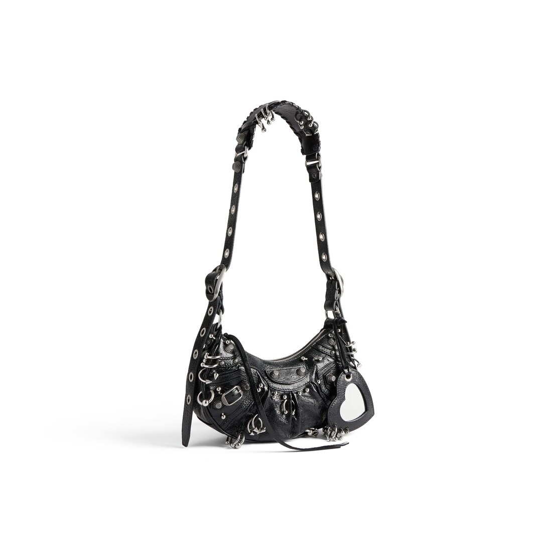 Balenciaga Le Cagole Small Graffiti Logo Shoulder Bag