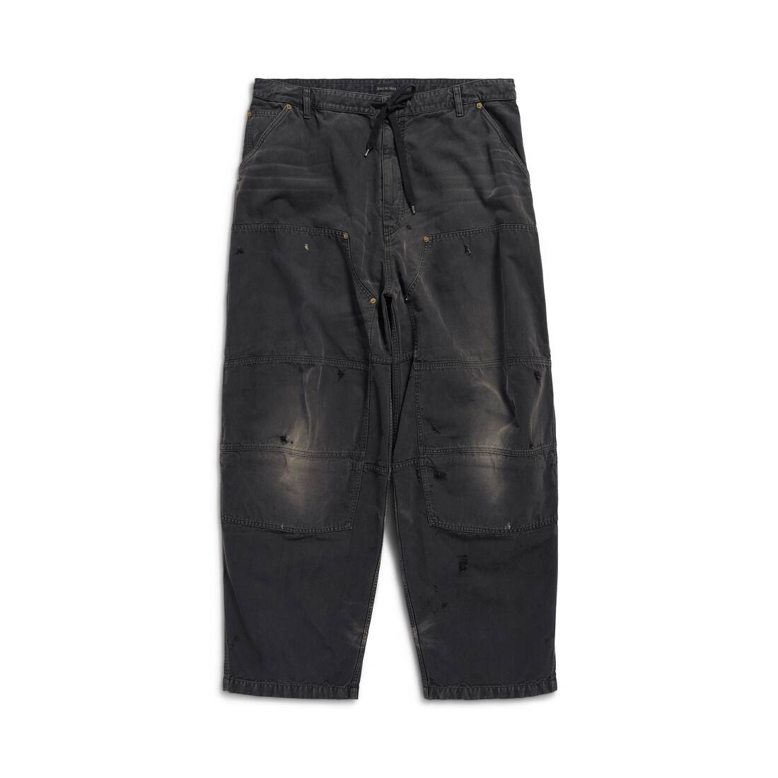 Men's Double Knee Pants in Black | Balenciaga NL