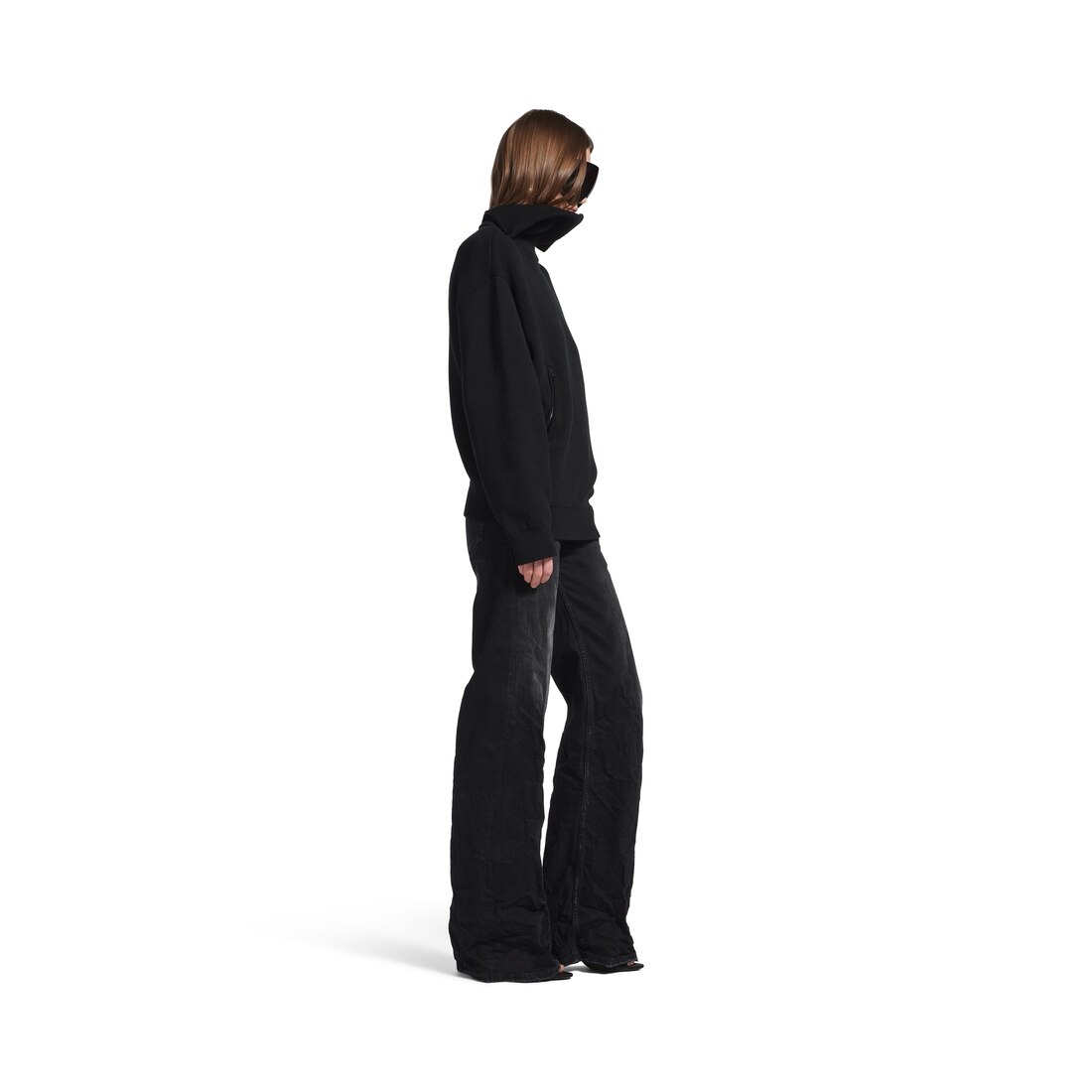 ブラック の ウィメンズ ワイドレッグ パンツ | Balenciaga JP