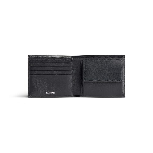 japan exclusive - credit square folded coin wallet