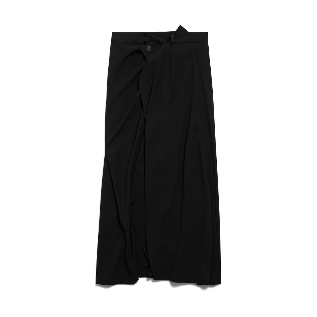 Women's Draped Tailored Skirt in Black | Balenciaga US