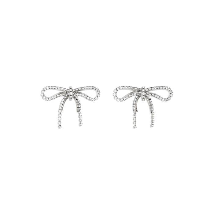 BALENCIAGA  Stud Medium Earrings  Women  Silver 0668  Flannels