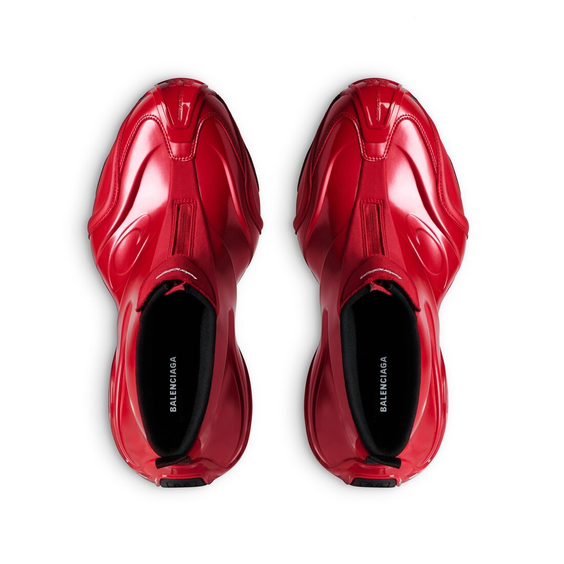 BALENCIAGA ネイビー レッド マフラー 361012152_1.jpg